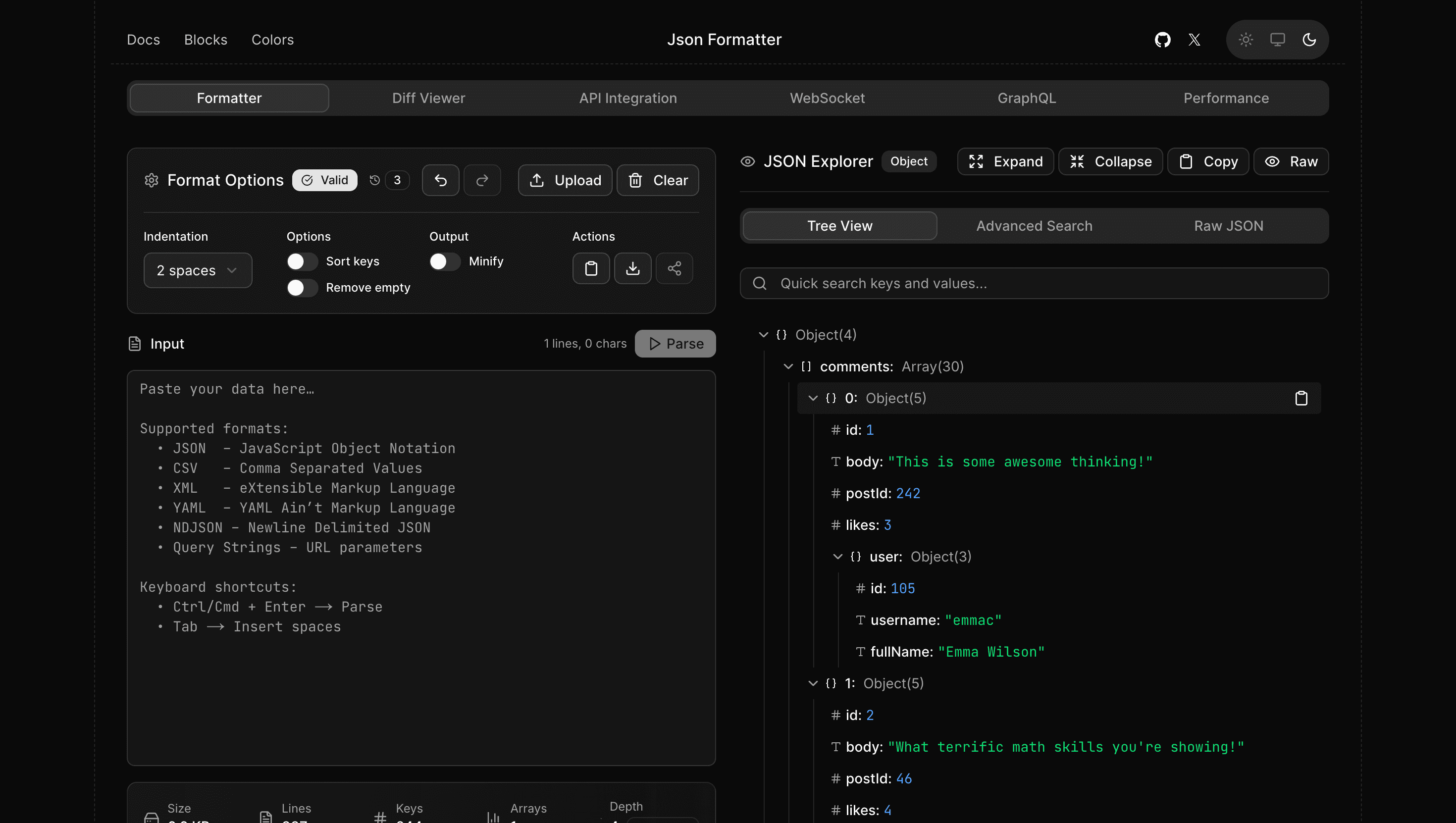 Json Formatter